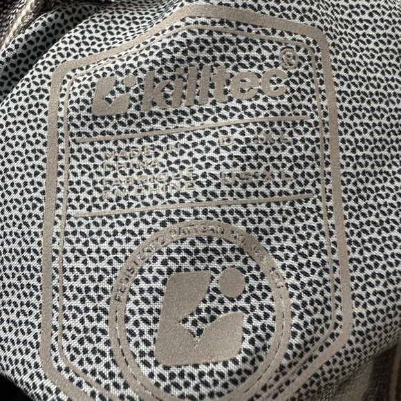 Killtec Shirt Men’s XL Blue Print Button Up Short Sleeve Outdoor - Picture 6 of 10